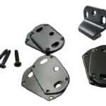 Incontro Bocchetta Laterale Superiore Angolare per Antipanico Fast mm.44x50 Verniciato Nero Cisa